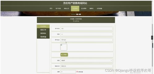 基于Django的茂名特产销售商城网站设计与实现